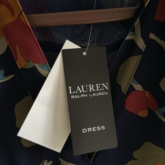 Lauren Ralph Lauren Floral Surplice Georgette Midi
Dress.       #8 - Picture 8 of 8